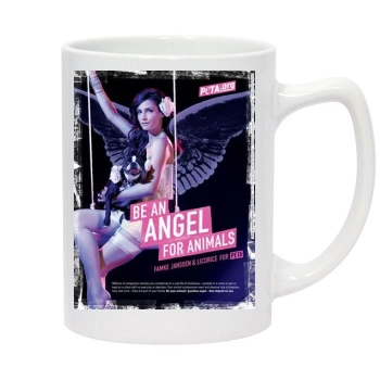 Famke Janssen 14oz White Statesman Mug