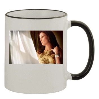 Famke Janssen 11oz Colored Rim & Handle Mug