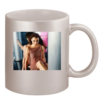 Famke Janssen 11oz Metallic Silver Mug