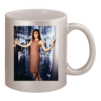 Famke Janssen 11oz Metallic Silver Mug