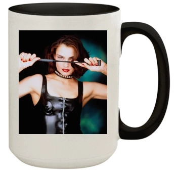 Famke Janssen 15oz Colored Inner & Handle Mug