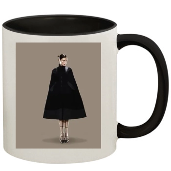 Famke Janssen 11oz Colored Inner & Handle Mug