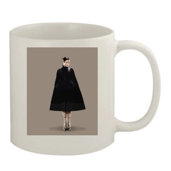 Famke Janssen 11oz White Mug