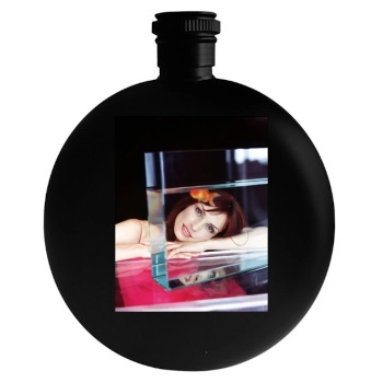 Famke Janssen Round Flask