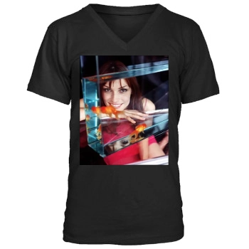 Famke Janssen Men's V-Neck T-Shirt