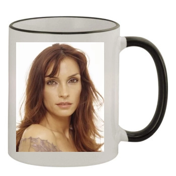 Famke Janssen 11oz Colored Rim & Handle Mug