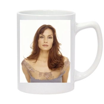 Famke Janssen 14oz White Statesman Mug