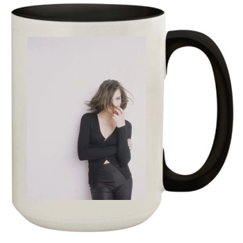 Famke Janssen 15oz Colored Inner & Handle Mug