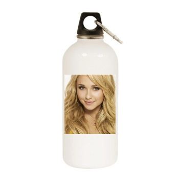 Hayden Panettiere White Water Bottle With Carabiner