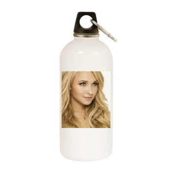 Hayden Panettiere White Water Bottle With Carabiner