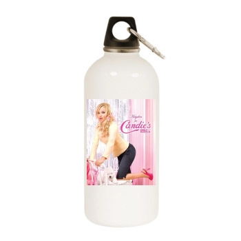 Hayden Panettiere White Water Bottle With Carabiner