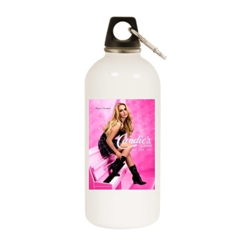 Hayden Panettiere White Water Bottle With Carabiner