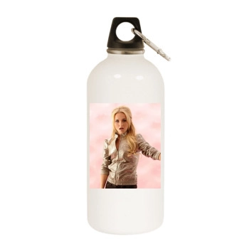 Hayden Panettiere White Water Bottle With Carabiner