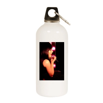 Hayden Panettiere White Water Bottle With Carabiner