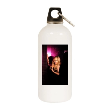 Hayden Panettiere White Water Bottle With Carabiner