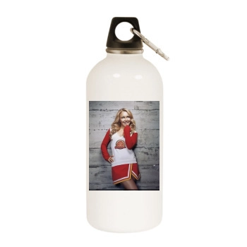 Hayden Panettiere White Water Bottle With Carabiner