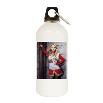 Hayden Panettiere White Water Bottle With Carabiner