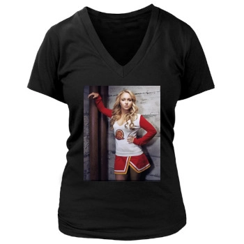 Hayden Panettiere Women's Deep V-Neck TShirt