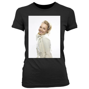 Hayden Panettiere Women's Junior Cut Crewneck T-Shirt