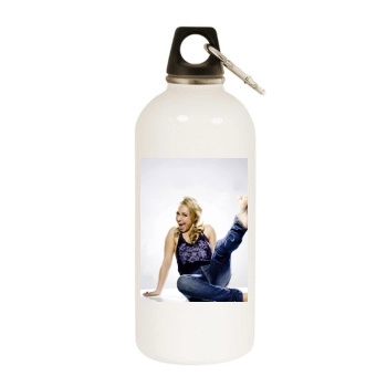 Hayden Panettiere White Water Bottle With Carabiner