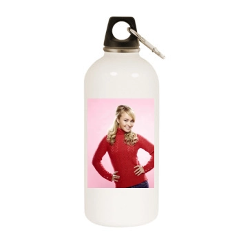 Hayden Panettiere White Water Bottle With Carabiner