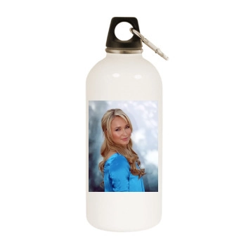 Hayden Panettiere White Water Bottle With Carabiner