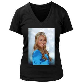 Hayden Panettiere Women's Deep V-Neck TShirt