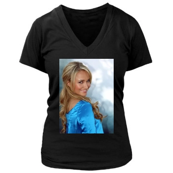 Hayden Panettiere Women's Deep V-Neck TShirt