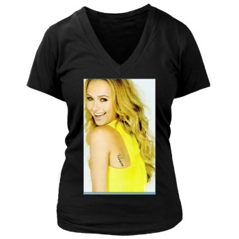 Hayden Panettiere Women's Deep V-Neck TShirt