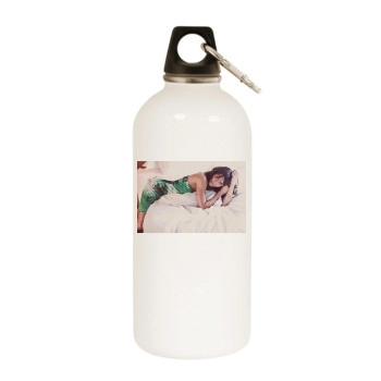 Helena Christensen White Water Bottle With Carabiner