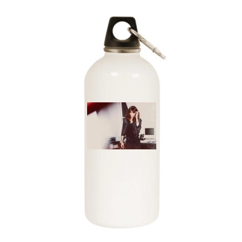 Helena Christensen White Water Bottle With Carabiner