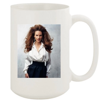 Hilary Swank 15oz White Mug