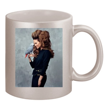 Hilary Swank 11oz Metallic Silver Mug