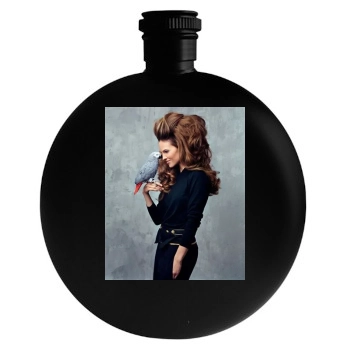 Hilary Swank Round Flask