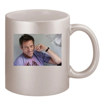 Hugh Laurie 11oz Metallic Silver Mug