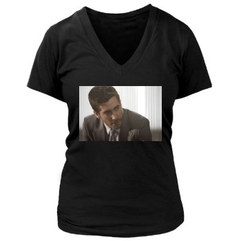 Jake Gyllenhaal Women's Deep V-Neck TShirt