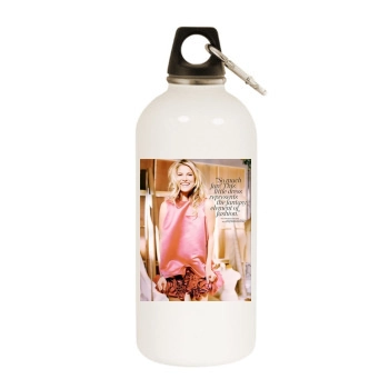 Ali Larter White Water Bottle With Carabiner