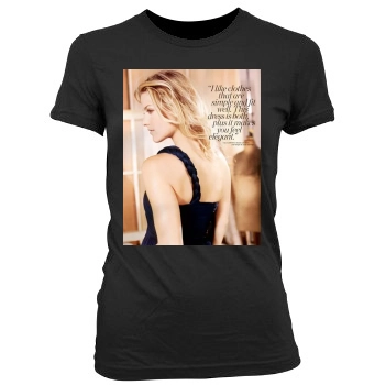 Ali Larter Women's Junior Cut Crewneck T-Shirt