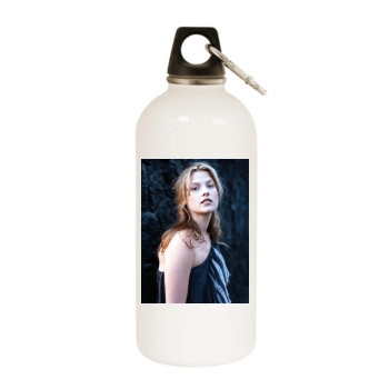 Ali Larter White Water Bottle With Carabiner