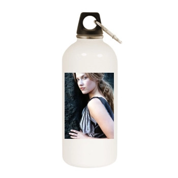 Ali Larter White Water Bottle With Carabiner