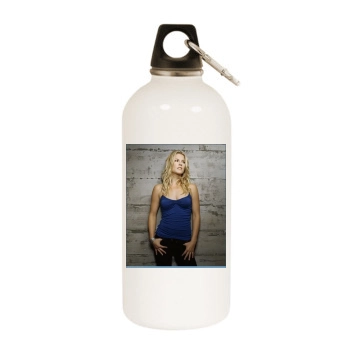 Ali Larter White Water Bottle With Carabiner