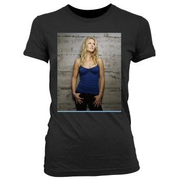 Ali Larter Women's Junior Cut Crewneck T-Shirt