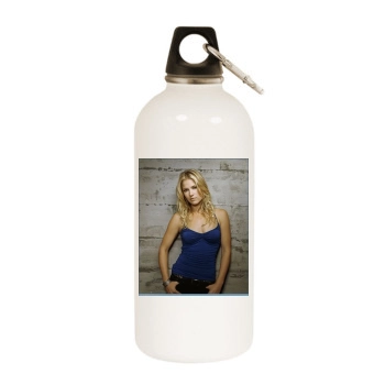 Ali Larter White Water Bottle With Carabiner