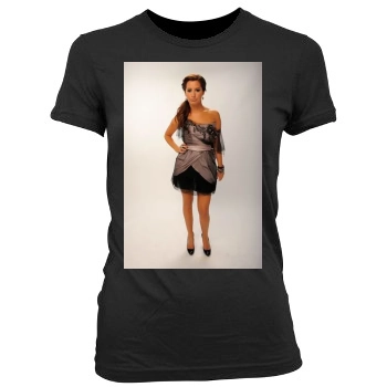 Ashley Tisdale Women's Junior Cut Crewneck T-Shirt