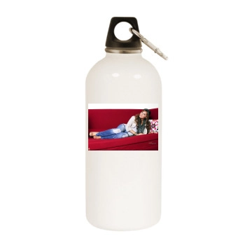 Ashley Tisdale White Water Bottle With Carabiner