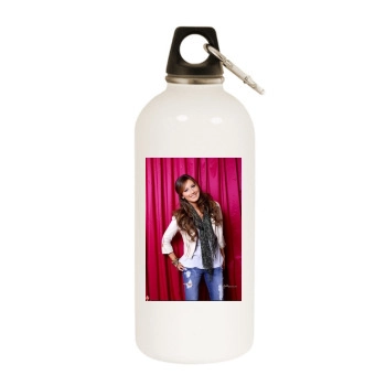 Ashley Tisdale White Water Bottle With Carabiner