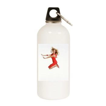 Ashley Tisdale White Water Bottle With Carabiner