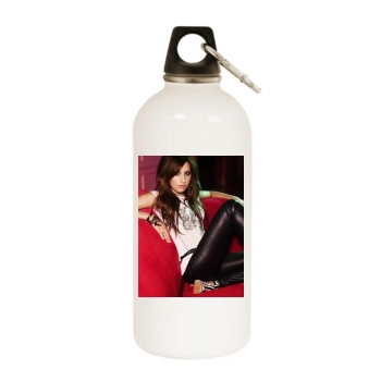 Ashley Tisdale White Water Bottle With Carabiner