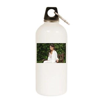 Ashley Tisdale White Water Bottle With Carabiner