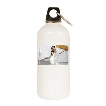 Ashley Tisdale White Water Bottle With Carabiner